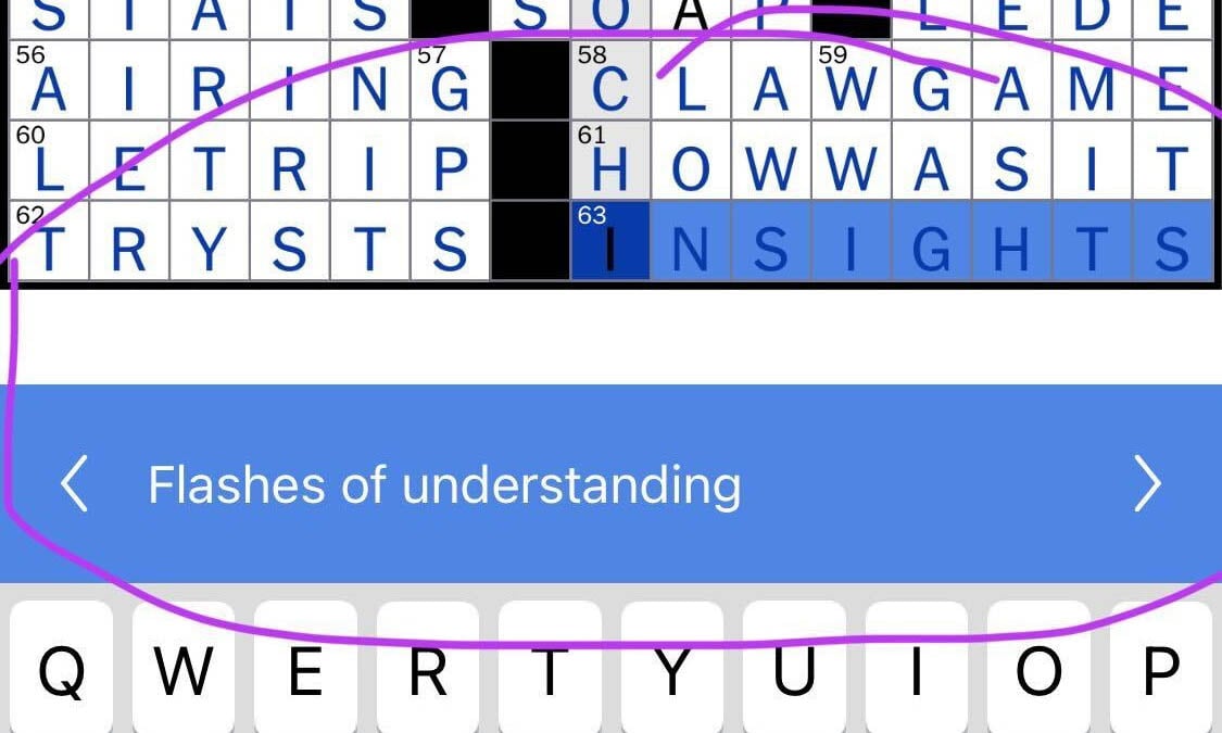 Insights as flashes of understanding