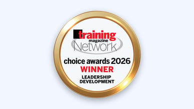 2026 Training Magazine Network Choice Awards Winner seal, Leadership Development category
