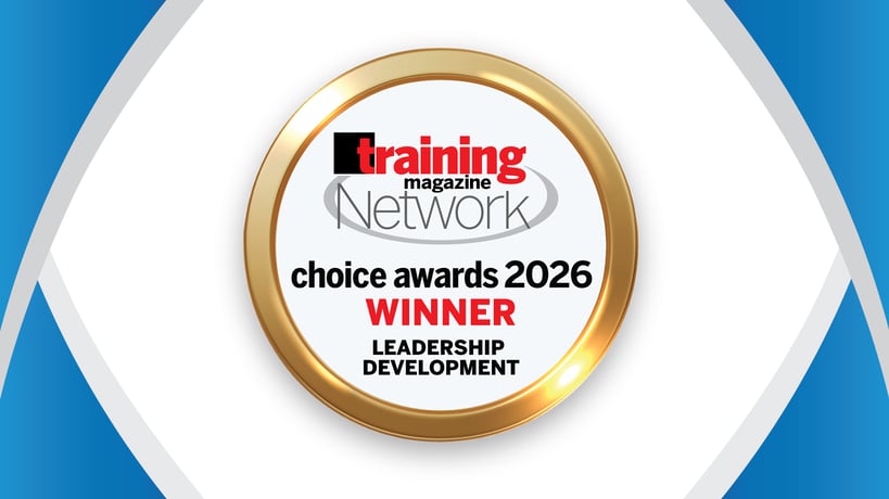 2026 Training Magazine Network Choice Awards Winner seal, Leadership Development category