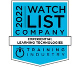 training industry 2022 experiential learning technologies watch list company